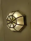 Modern, simple, elegant and light luxury led ceiling lamp for the bedroom, creative round, warm and wavy room lighting fixtures details Picture